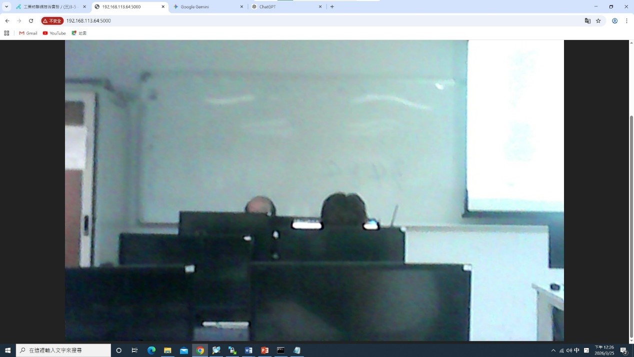 Web Camera 測試畫面